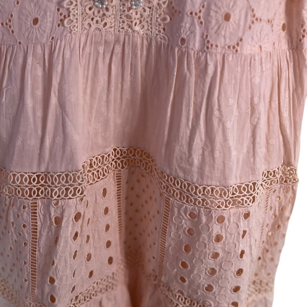 RIVER ISLAND Broderie Cover-Up Shirtdress Size S - Picture 4 of 7